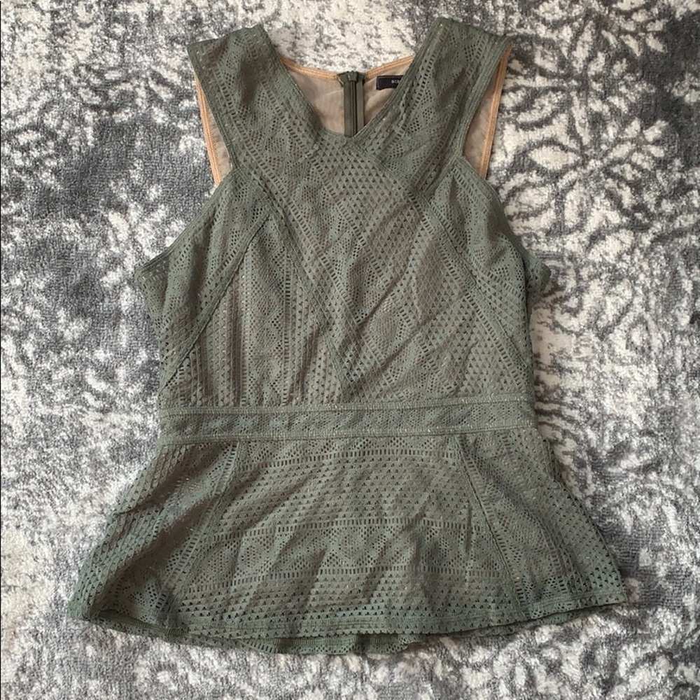 BCBG peplum top